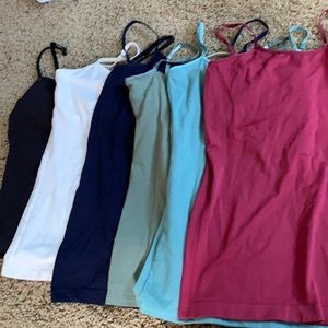 6 diff color tank tops all size XS and small
